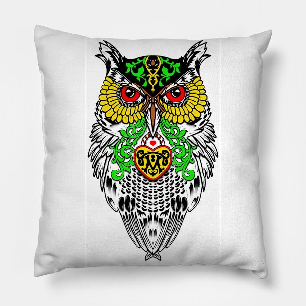 Owl bird Pillow by harot21