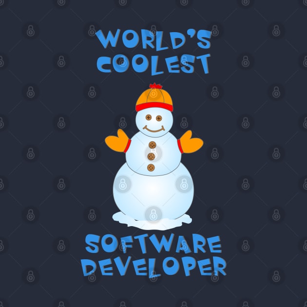 Coolest Software Developer Snowman by Barthol Graphics