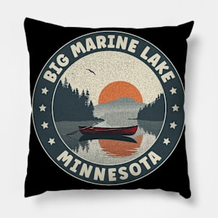 Big Marine Lake Minnesota Sunset Pillow