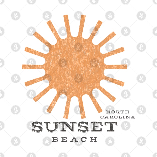 Sunset Beach, NC Summertime Vacationing Beachgoing Sun by Contentarama