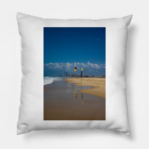 Gold Coast Beach Pillow by Memories4you