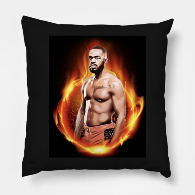 Jon Jones "Bones" Pillow by TheLaundryLady