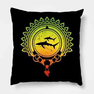 Blue shark Caribbean Pride Design Pillow