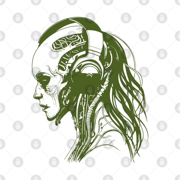 Cyborg Audiophile by VoluteVisuals