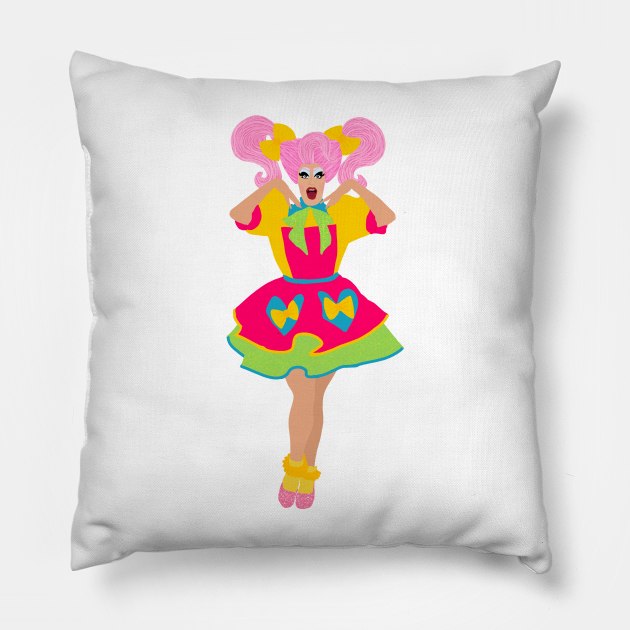 Kita Mean Drag Queen Pillow by rachaelthegreat