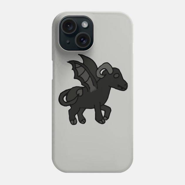 B&W Cutie Jersey Devil Phone Case by ValinaMoonCreations