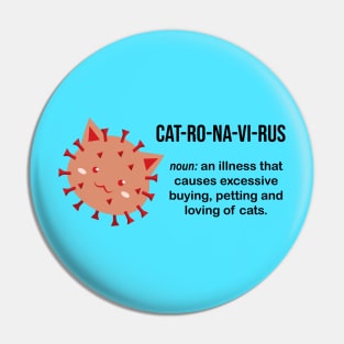 Catronavirus (Black Text) Pin