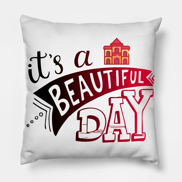 its beautifull day Pillow by Ria_Monte