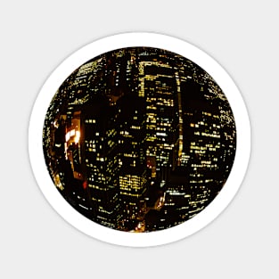 New York City at Night from the Air 1971, Sphere Series Magnet