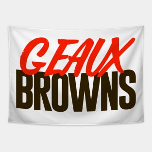 Geaux Browns - CLEVELAND TIGERS Tapestry