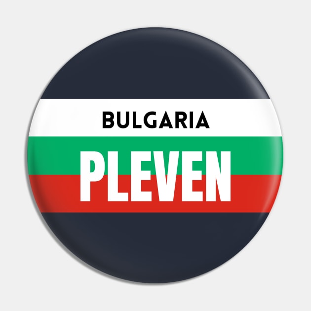 Pleven City in Bulgarian Flag Pin by aybe7elf