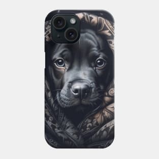 Black Staffy Phone Case