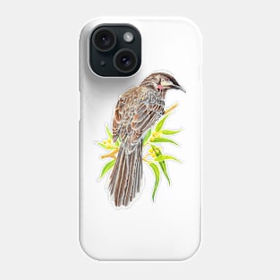 Red Wattlebird - Australian Bird Phone Case