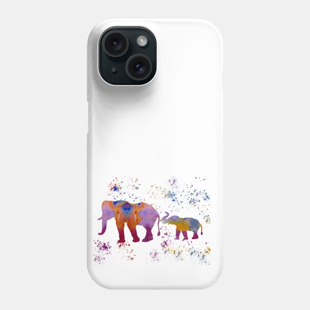 Elephants Phone Case by BittenByErmines