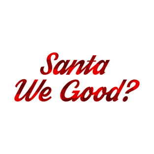 Santa We Good?, Funny Christmas T-Shirt