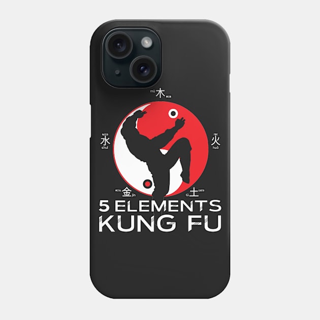 5 Elements Kung Fu Phone Case by TeeGo