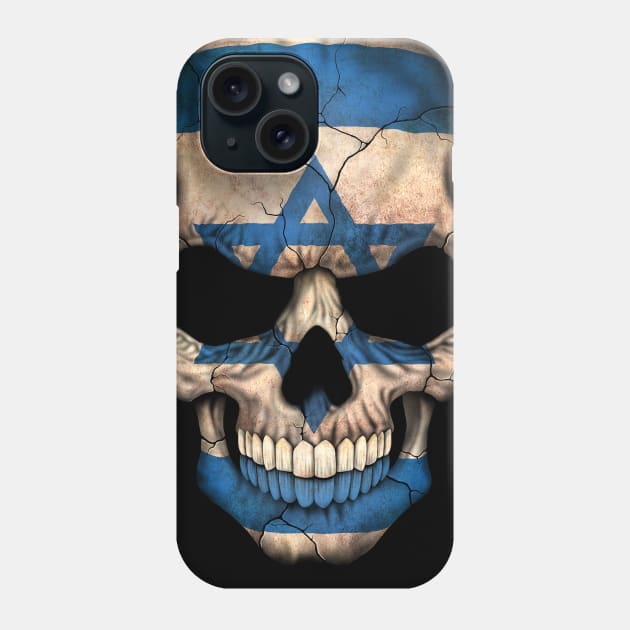 Israeli Flag Skull Phone Case by jeffbartels