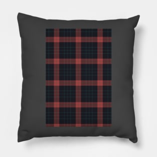 Blue red tartan pattern Pillow