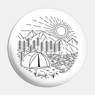 Camping Pin