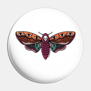 Death’s head moth Pin