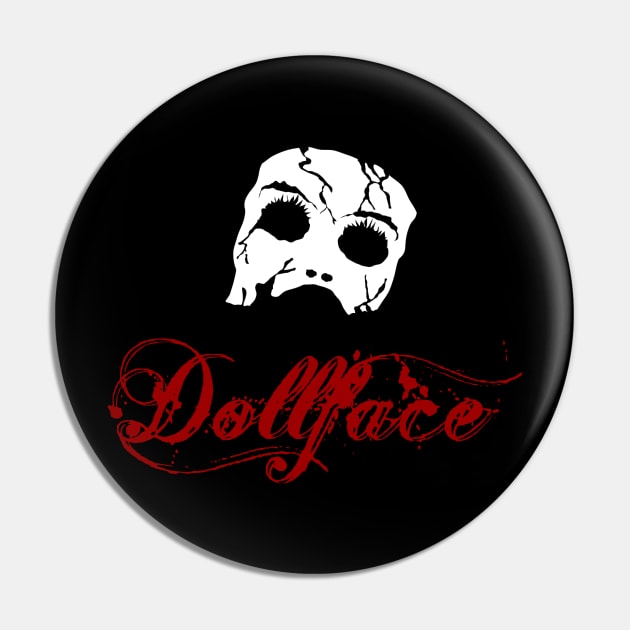 Dollface Wordmark Pin by moviesandmurder