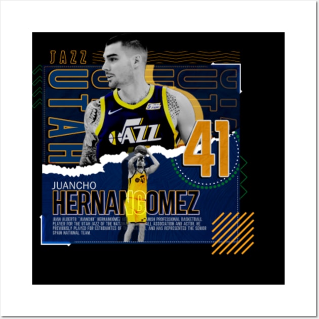 Juancho Hernangomez Basketball Paper Poster Jazz