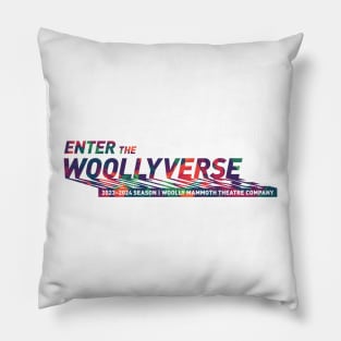 Woollyverse Logo Paint 2 Pillow