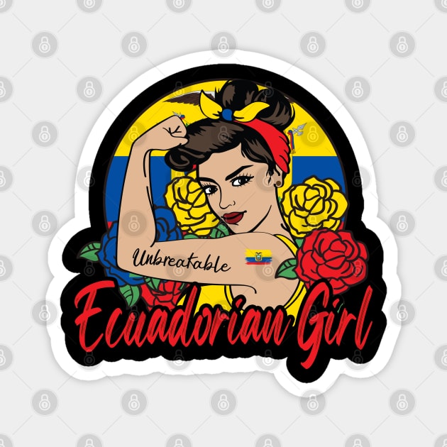 Ecuadorian Girl Magnet by JayD World