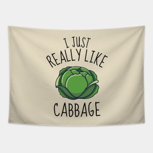 I Just Really Like Cabbage Funny Tapestry