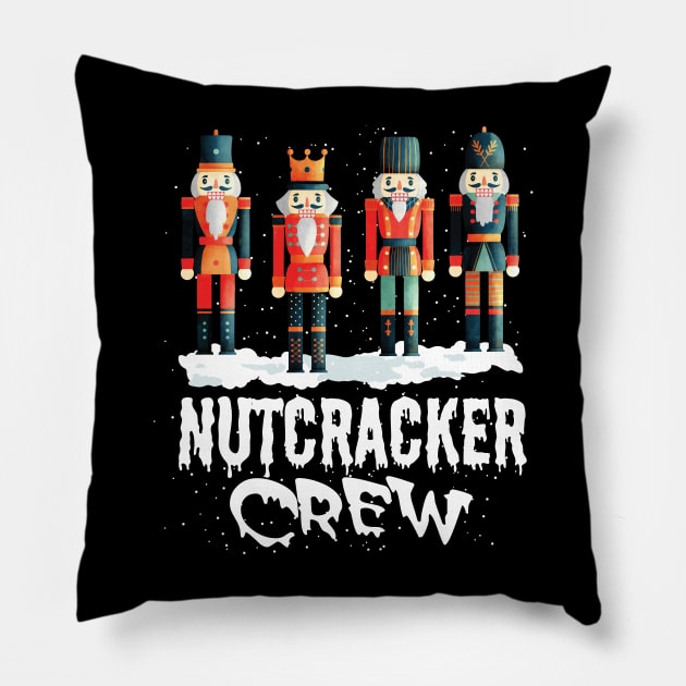 Christmas Nutcracker Team Nutcrackers Pillow by chidadesign