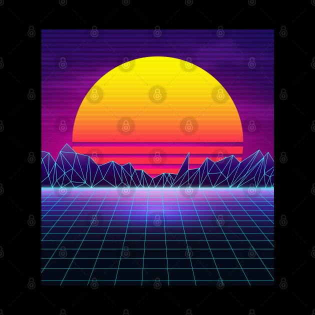 Brazen Yellow Sunset Synthwave by edmproject