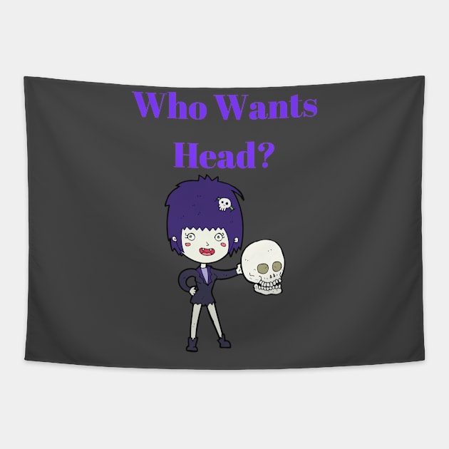 Who Wants Head Tapestry by dmangelo