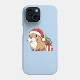 Christmas Capybara Santa Phone Case