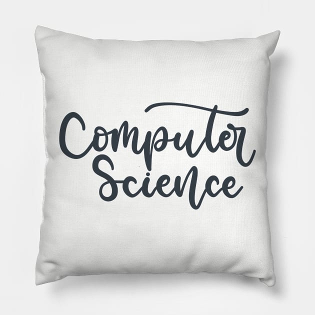 Computer Science Pillow by elizabethsdoodles