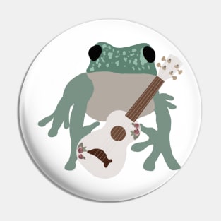 Frog with Ukelele Pin