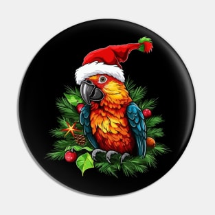 Parrot Christmas Pin