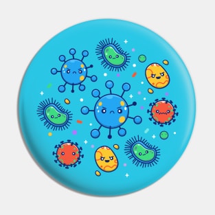 Cute Virus Cartoon (2) Pin