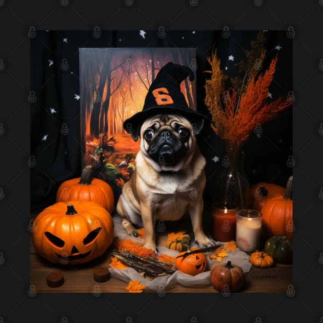 Fawn Pug Halloween by NatashaCuteShop