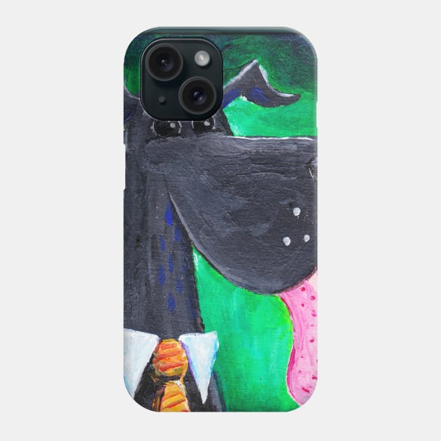 Cute dog face - I love dogs Phone Case by Steph Calvert Art