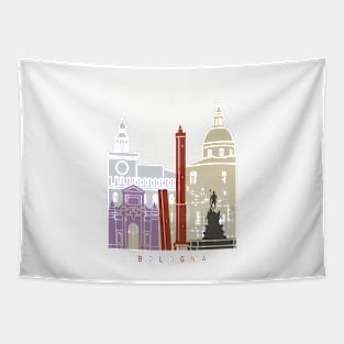 Bologna skyline poster Tapestry