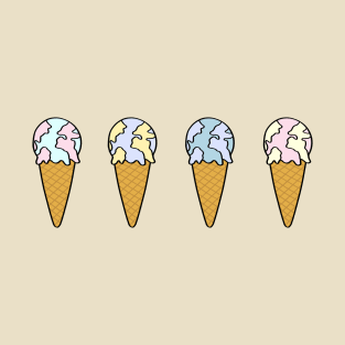 Pastel ice cream earth T-Shirt