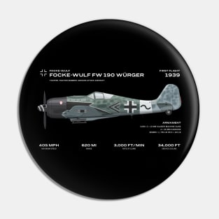 Focke Wulf FW 190 Würger Fighter plane world war2 Pin