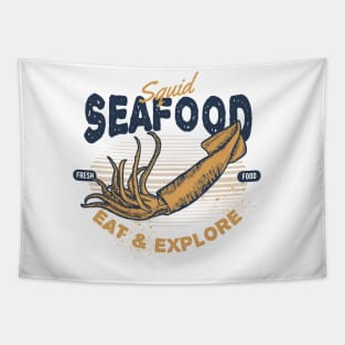 Squid seafood fresh food eat and explore Tapestry