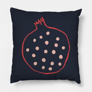 Pomegranate illustration Pillow