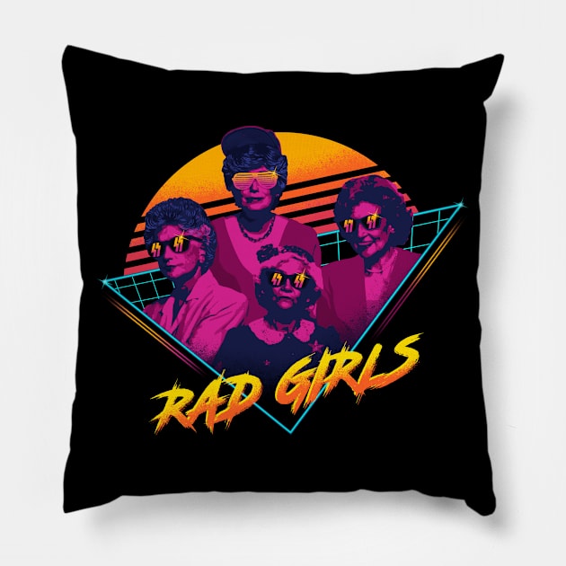 Rad Girls ✅ Pillow by Sachpica