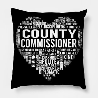 County Commissioner Heart Pillow