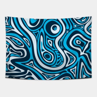 Blue Shapes Tapestry