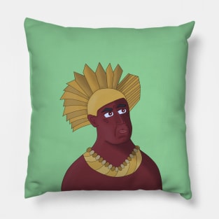 Black Emperor with Gold Jewels Pillow