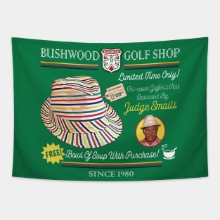 Judge Smails Golf Hat Ad Bushwood Golf Shop Tapestry