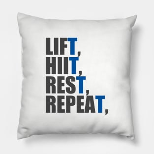 LIFT HIIT REST REPEAT Pillow